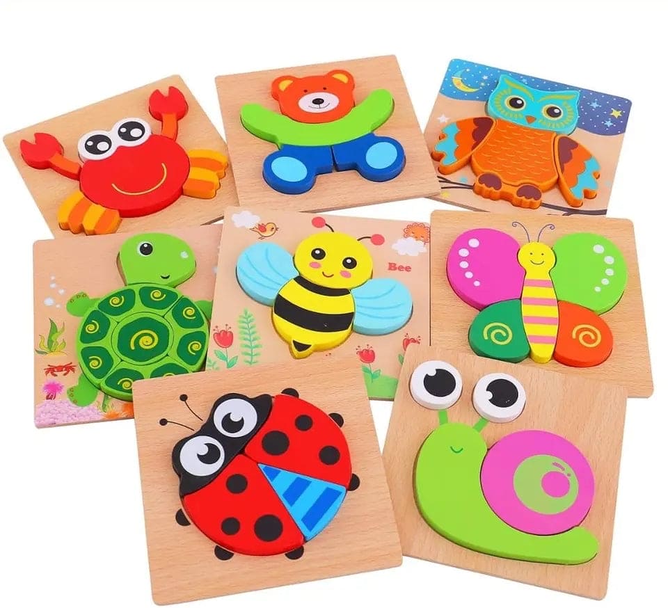 3D Wooden Puzzles, Wooden Montessori Toys, Color Shape Cognitive Skills Learning Toy, Cute Animal Puzzles For Kids, 3D Kids Puzzle Game, Wooden Puzzles for Toddlers 3D Wooden Puzzles, Wooden Montessori Toys, Color Shape Cognitive Skills Learning Toy, Cute Animal Puzzles For Kids, 3D Kids Puzzle Game, Wooden Puzzles for Toddlers